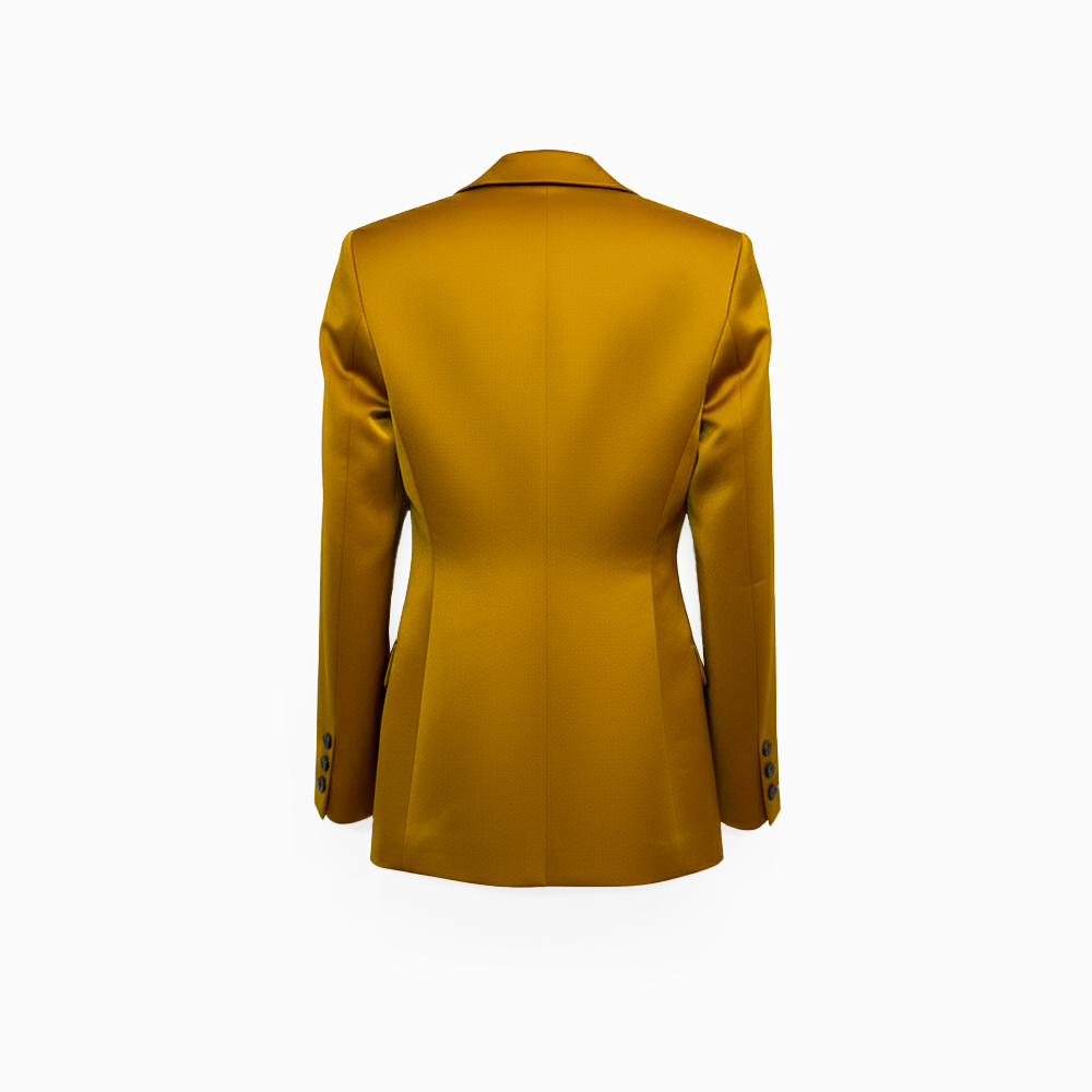 Super Flea Market+Barbara Bui+Mustard satin blazer+Toni Garrn2